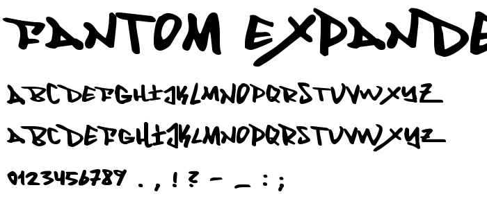 Fantom Expanded font